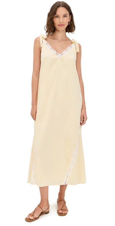 Posse Marilyn Shift Dress Limoncello In Yellow