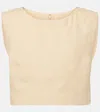 Posse Martina Linen Crop Top