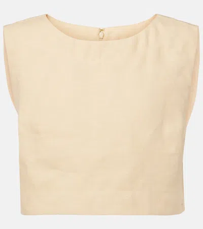 Posse Martina Linen Crop Top