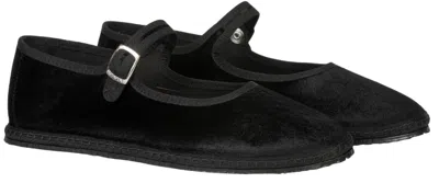 Posse Mary Jane Faux Ponyskin In Nero