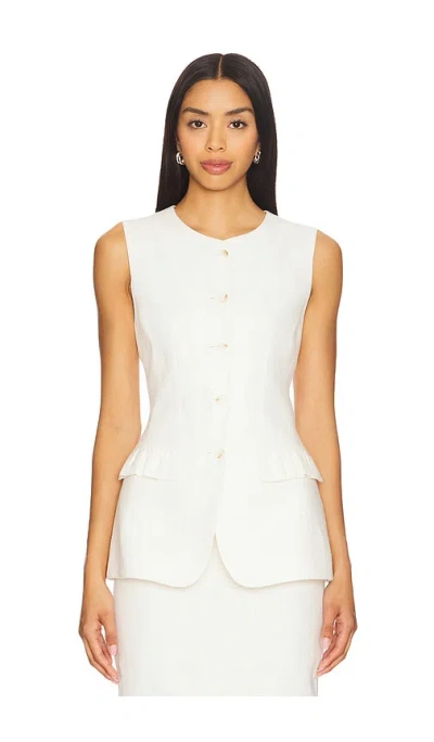 Posse Matilda Gilet In White