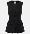 Posse Matilda Ruffled Linen Vest