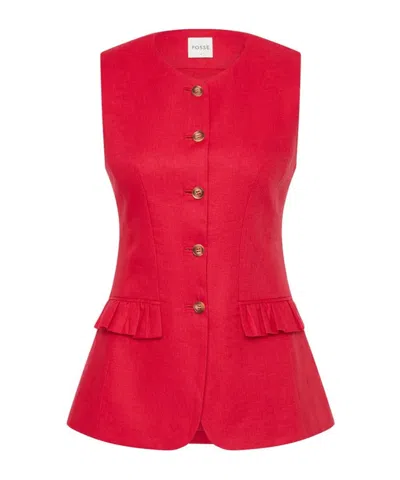 Posse Matilda Vest In Red