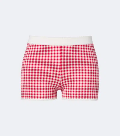 Posse Micah Gingham Shorts In Red
