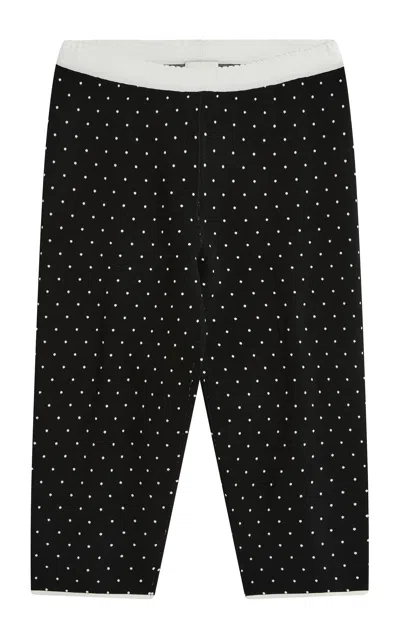 Posse Michalla Polka Dot Capris In Black