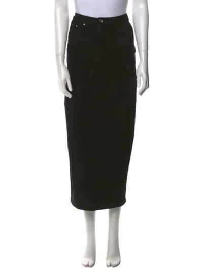 Pre-owned Posse Midi Length Skirt In Black
