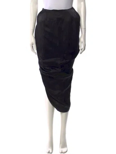 Pre-owned Posse Midi Length Skirt In Black