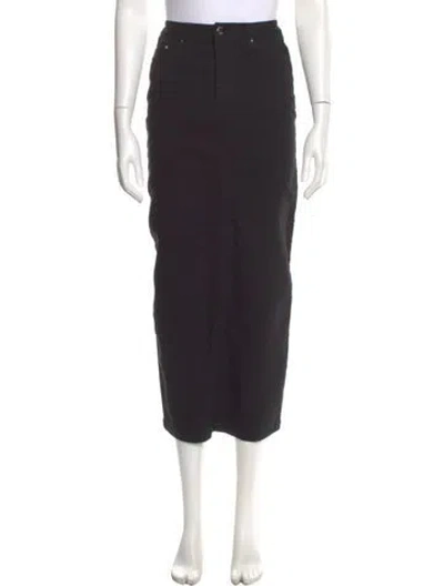 Pre-owned Posse Midi Length Skirt In Black