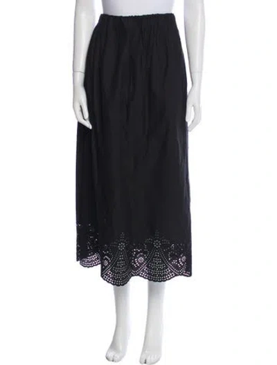 Pre-owned Posse Midi Length Skirt In Blue