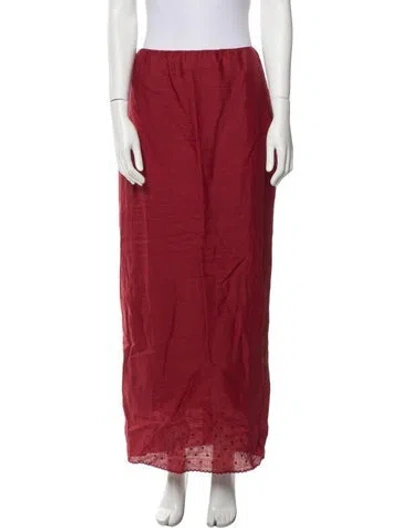 Pre-owned Posse Midi Length Skirt In Red