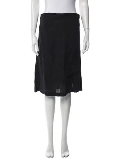 Pre-owned Posse Midi Length Skirt W/ Tags In Black
