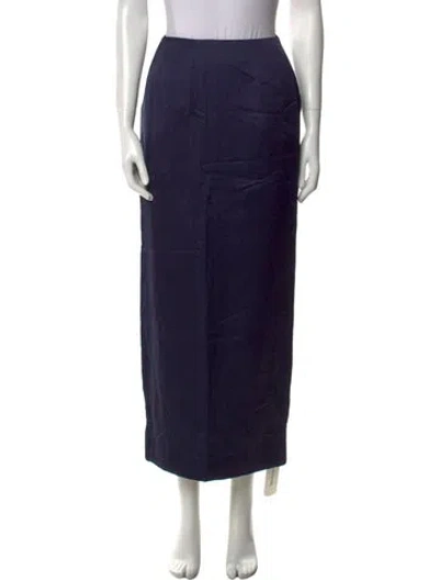 Pre-owned Posse Midi Length Skirt W/ Tags In Blue