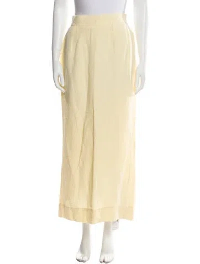 Pre-owned Posse Midi Length Skirt In Yellow
