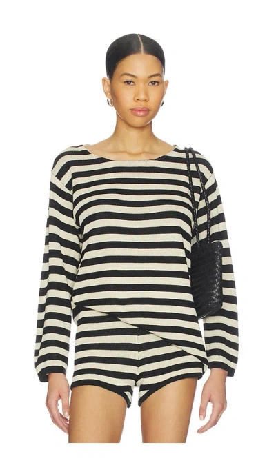 Posse Miles Long Sleeve Top In Black