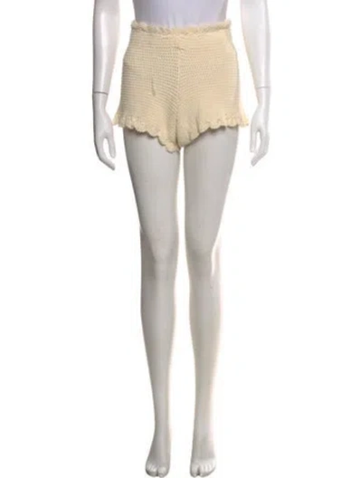 Pre-owned Posse Mini Shorts In Neutral