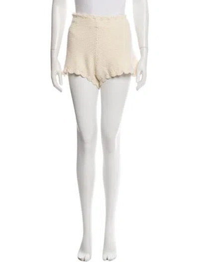 Pre-owned Posse Mini Shorts In Neutral