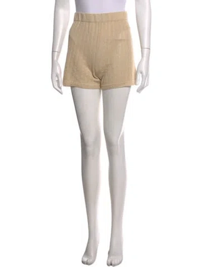 Pre-owned Posse Mini Shorts In Neutrals