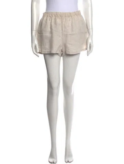 Pre-owned Posse Mini Shorts In Neutrals