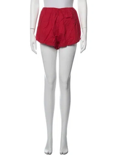 Pre-owned Posse Mini Shorts In Red