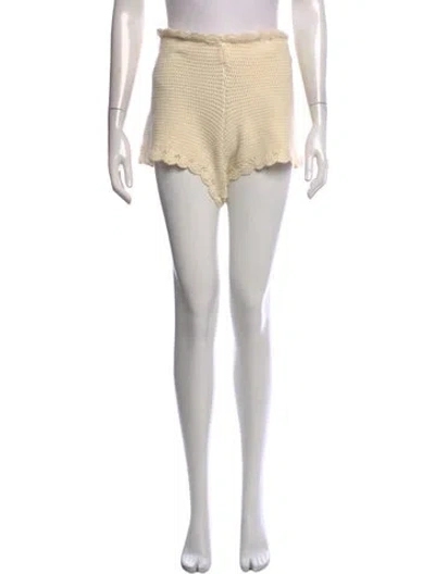 Pre-owned Posse Mini Shorts W/ Tags In Metallic/neutrals