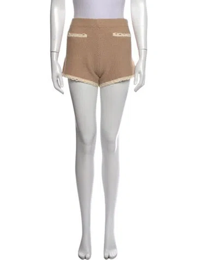 Pre-owned Posse Mini Shorts W/ Tags In Neutrals