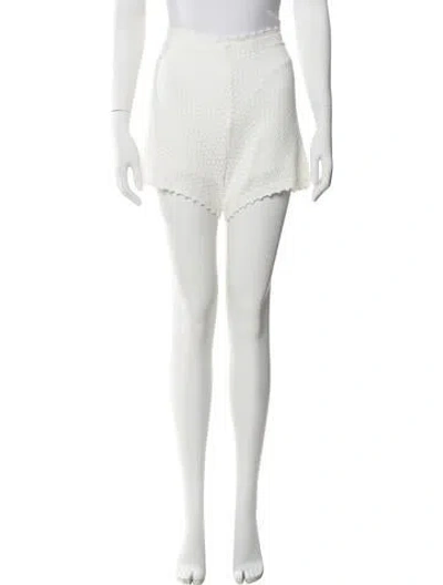 Pre-owned Posse Mini Shorts In White
