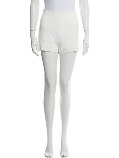 Pre-owned Posse Mini Shorts In White
