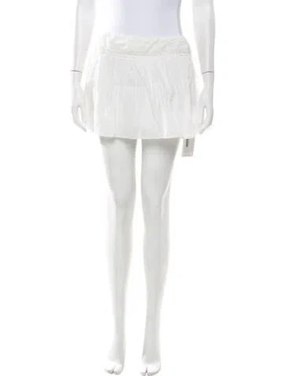 Pre-owned Posse Mini Skirt W/ Tags In White