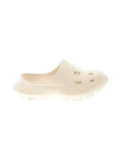 Pre-owned Posse Mule/clog In Ivory