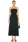 Posse Mylah Strapless Dress In Black
