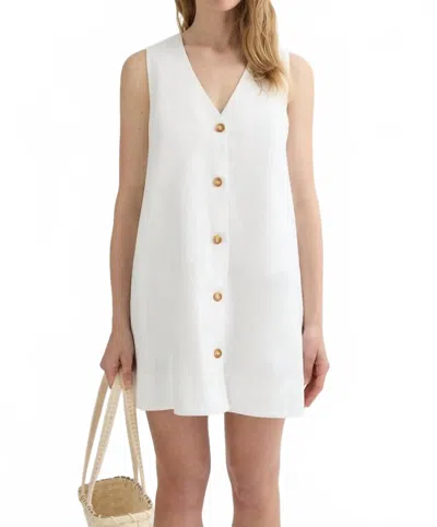 Posse Nancy Mini Dress In Ivory In White