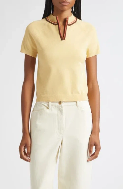 Posse Noah Half Zip Pullover In Yellow