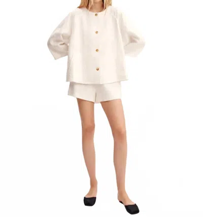 Posse Olivia Wide Sleeve Blouse In Ivory In Neutral