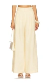 Posse Parker Wide-leg Linen Trousers In Green