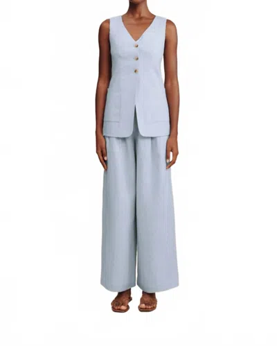 Posse Parker Trouser In Silver Blue