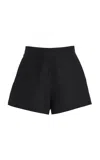 Posse Perri Linen Shorts In Black