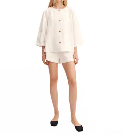 Posse Perri Short In Ivory In White