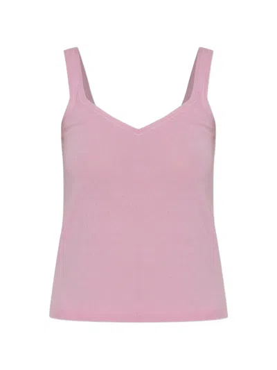 Posse Petra V-neck Top In Pink
