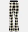 Posse Pippa High Waist Pants In Heritage Plaid In Black