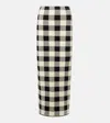 Posse Pippa Checked Maxi Skirt In Multi