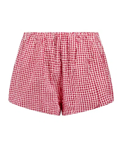 Posse Plaid Shorts In Red
