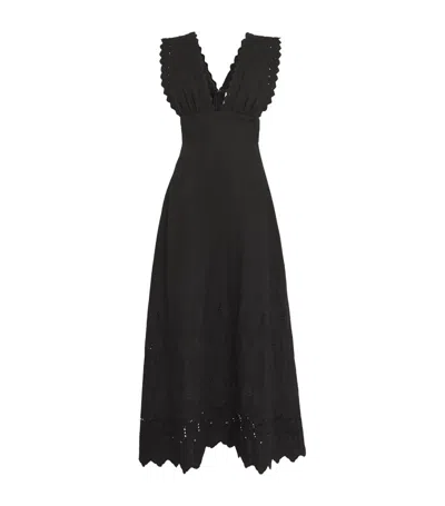 Posse Plunge-neck Amelia Dress In Black