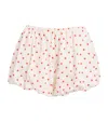 Posse Womens Petite Polka Dot Aurelia Polka-dot Puffball Woven Shorts Xs