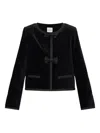 Posse Quincy Bow-detail Jacket In Black