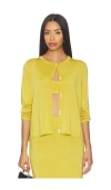 Posse Rae Cardigan In Yellow