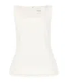 Posse Rectangular Neckline Vest In White
