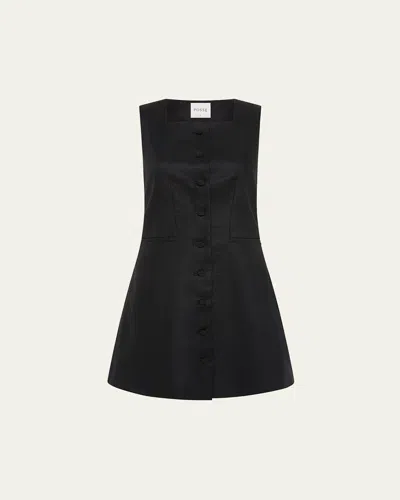 POSSE RIO BUTTON-FRONT MINI DRESS