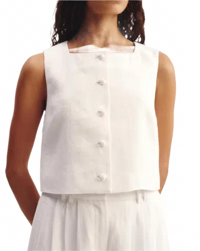 Posse Rio Relaxed Fit Top In White In Multi