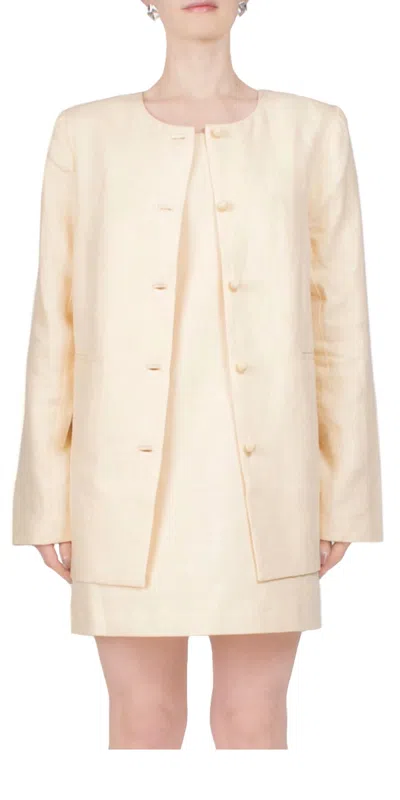 Posse Rio Shift Jacket In Dusty Citron In Gold
