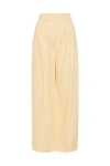 Posse Parker Wide-leg Linen Trousers In Nude